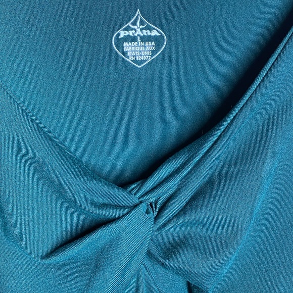 Prana Emerald Green V-Neck Tank Top - Picture 2 of 3